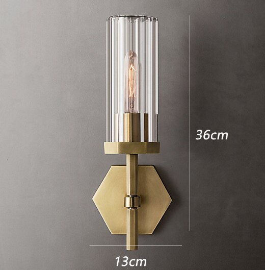 Crystal Wall Sconce for living room – close-up view