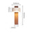 Easy installation wall sconce for hallway
