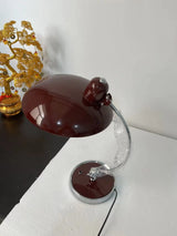 Metal table lamp for reading beside the bed