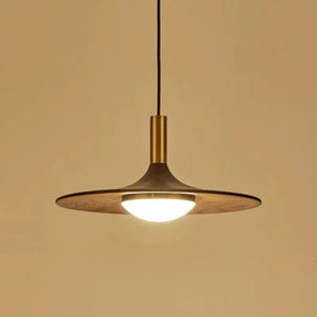 Wood Pendant Light Dining Accent Decor Piece