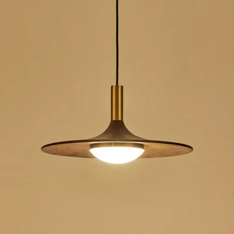 Wood Pendant Light Dining Accent Decor Piece