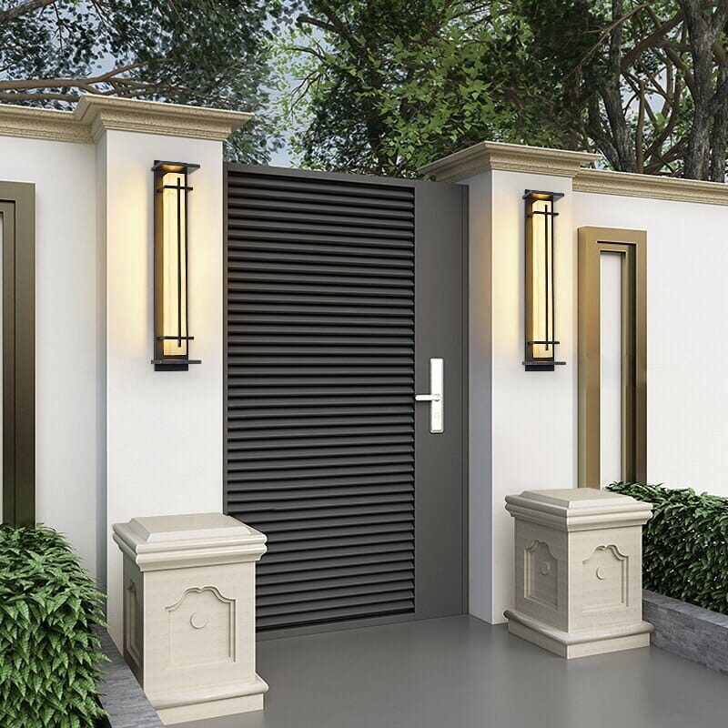Steel Wall Lamp for Porch Ambient Glow