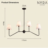 Marcellin Chandelier - Candelabra Bulb Configuration