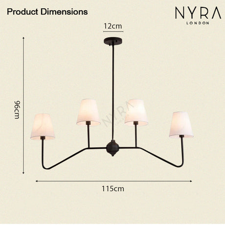 Marcellin Chandelier - Candelabra Bulb Configuration