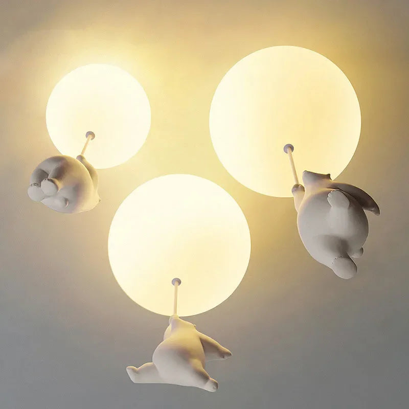 playful ceiling light for kids room