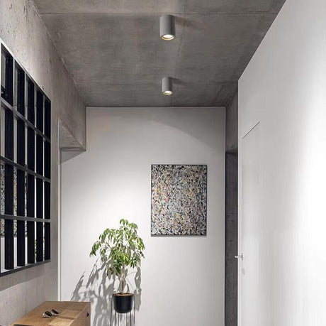 Stone and Metal Ceiling Light for Entryway