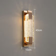 Crystal bubble wall lamp finish detail