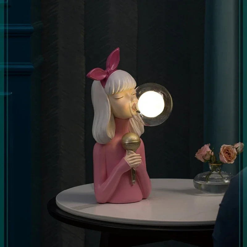 Resin nightlight for bedtime ambiance