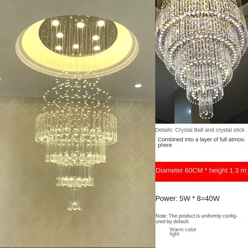 Crystal Chandelier for Hotel and Restaurant Decor