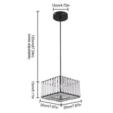 crystal detailing pendant light for dining room decor