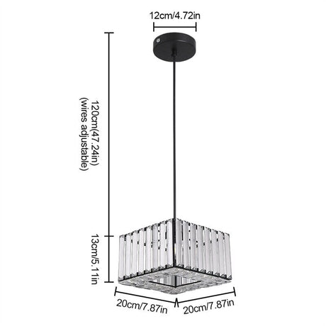crystal detailing pendant light for dining room decor