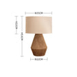 Compact table lamp for living room decor