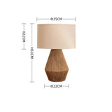 Compact table lamp for living room decor