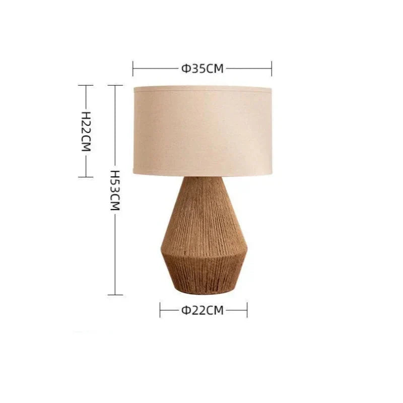 Compact table lamp for living room decor