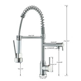 NovaPulse Kitchen Mixer Tap stainless steel construction - OpalDwell