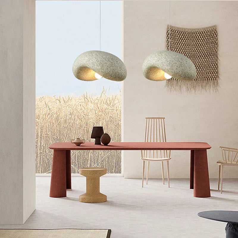 Wabi-Sabi Pendant Light Side Angle Design View