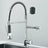 FluxSpout Dual Kitchen Mixer Tap stainless steel finish - OpalDwell