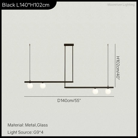 Brass and black finish pendant light for kitchen