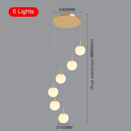 Liora Orb Chandelier Cord Pendant Installation