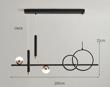 NovaLume LED Hanging Lamp – Modern Clean Design