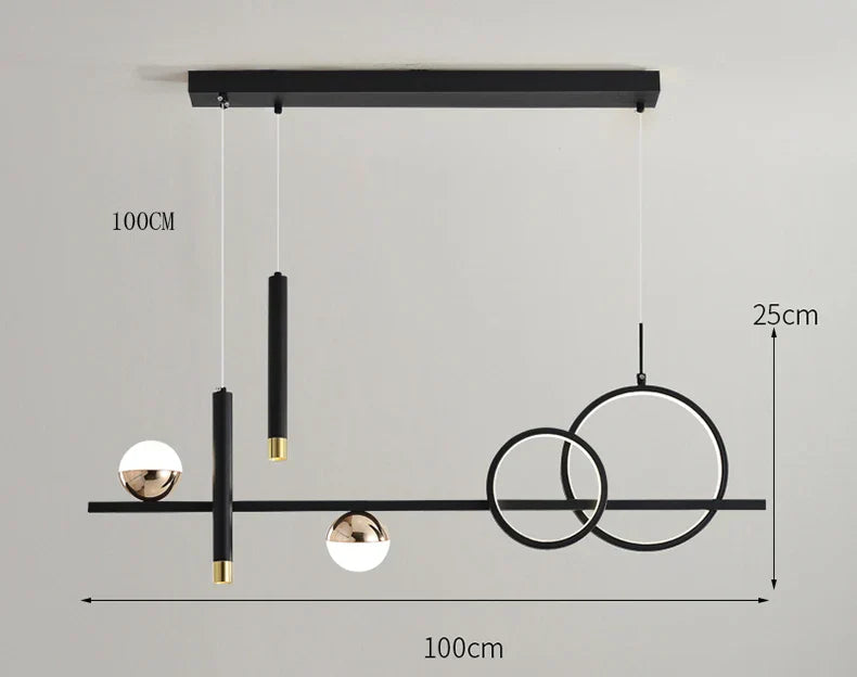 NovaLume LED Hanging Lamp – Modern Clean Design