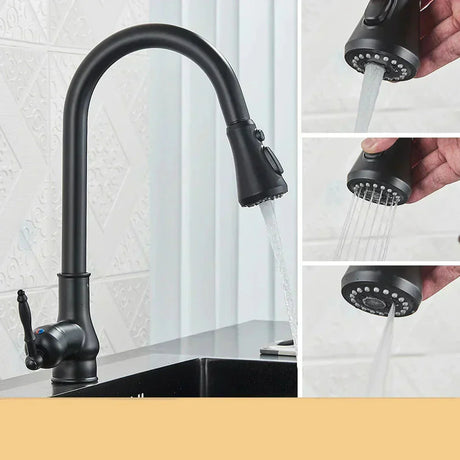 Vintage brass kitchen faucet for small kitchen spaces