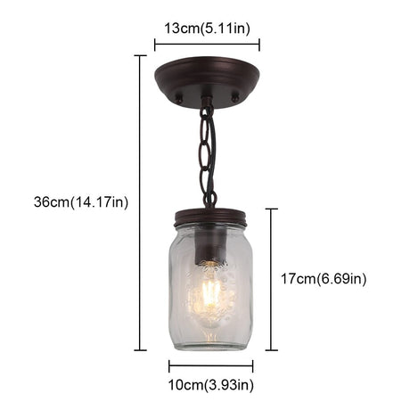 Factory Style Pendant Light for Dining Room