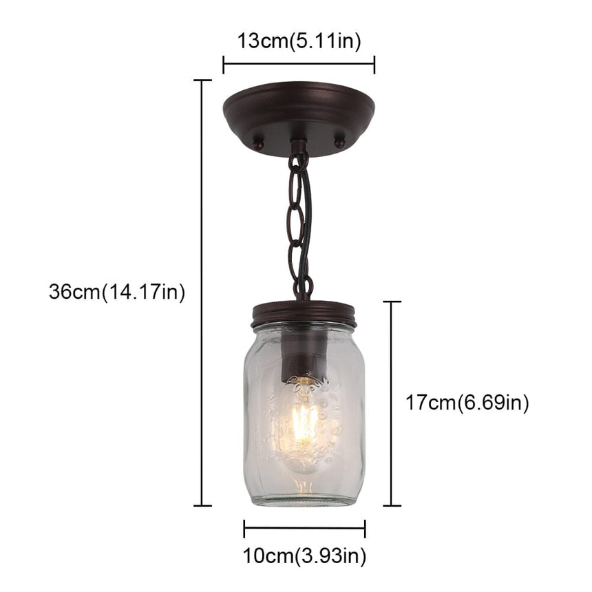 Factory Style Pendant Light for Dining Room
