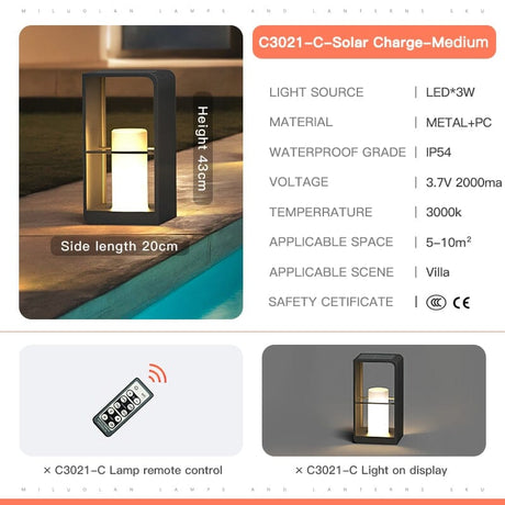 Solar LED Lamp Soft Ambient Glow