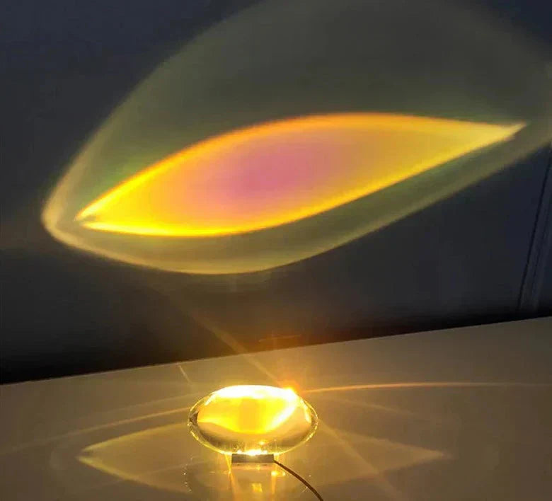 Solara crystal table lamp full view