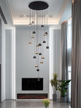 Clear Chandelier Shimmer Light Reflection Design