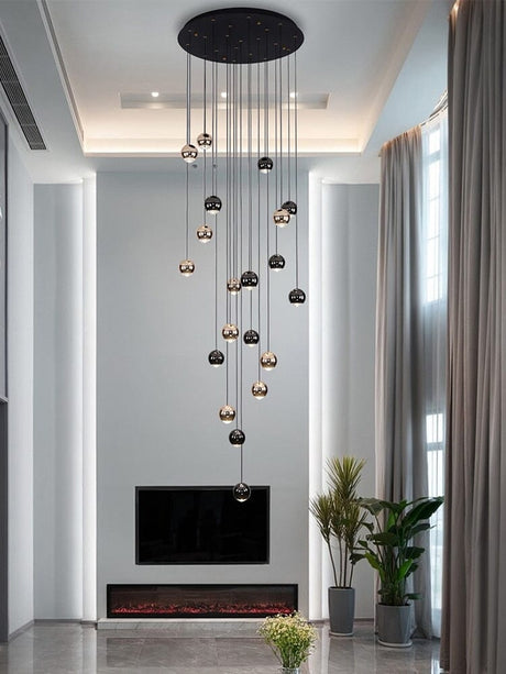 Clear Chandelier Shimmer Light Reflection Design