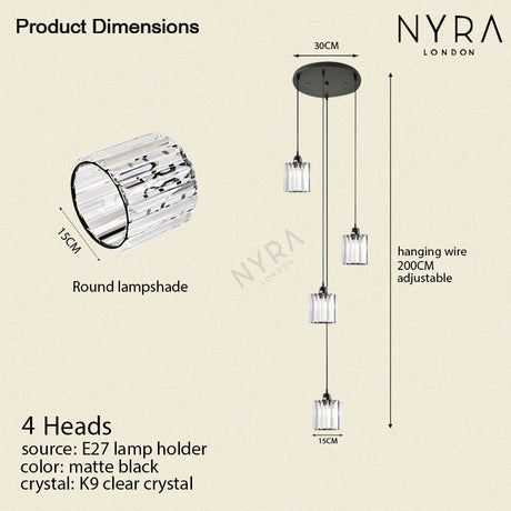 sparkling crystal pendant lighting