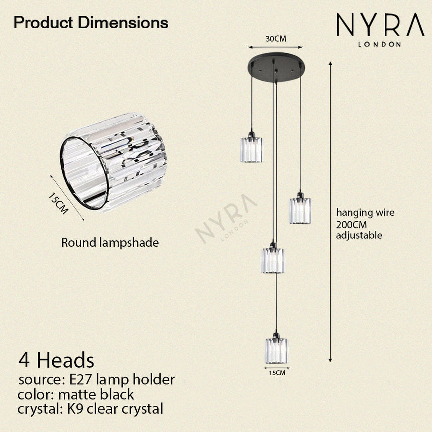 sparkling crystal pendant lighting