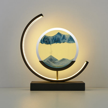 Moon lamp with remote control brightness adjustment