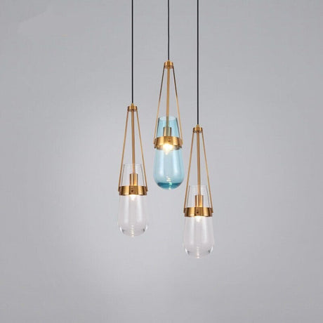 Pendant Light Iron Finish Warm Glow