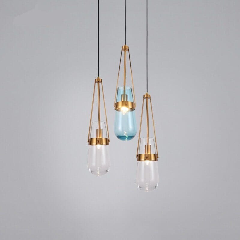 Pendant Light Iron Finish Warm Glow