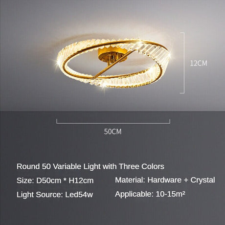 Ring Chandelier Ceiling Fixture for Foyer