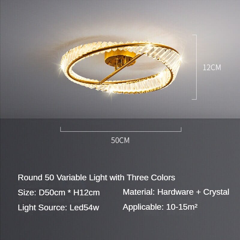 Ring Chandelier Ceiling Fixture for Foyer