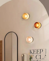 Glass Sconce Wall Lamp Soft Warm White Light