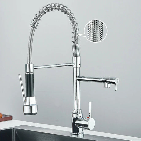 FluxSpout Dual Kitchen Mixer Tap filling pots demo - OpalDwell