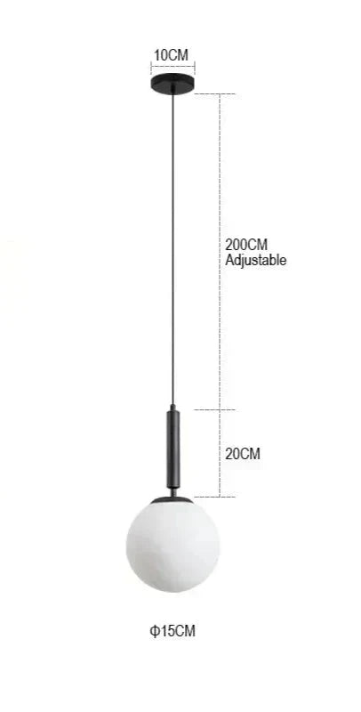 Stone Pendant Lamp with Adjustable Hanging Wire