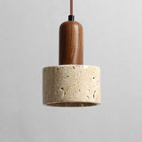 Cord Pendant Light Installed Above Kitchen Island