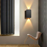 Warm glow wall sconce for living room