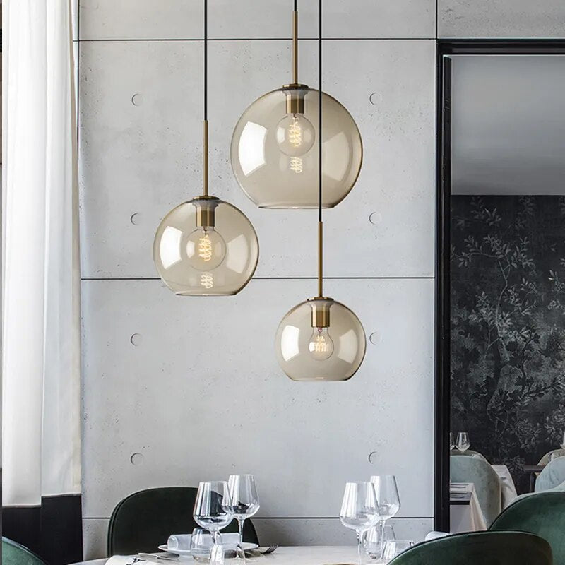 Pendant light for compact room spaces