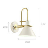 Wall sconce mounted above a bathroom sink