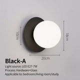 Bedroom wall lighting with warm tone