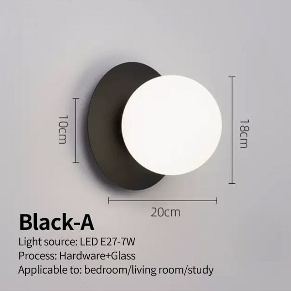 Bedroom wall lighting with warm tone