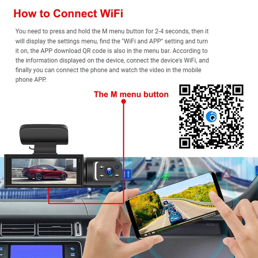 Dash Cam App Control Screen View OpalDwell