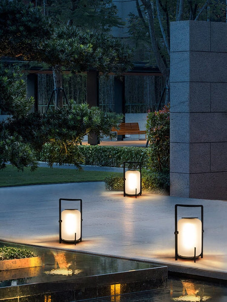 Solar Lantern Light Fixture Detail
